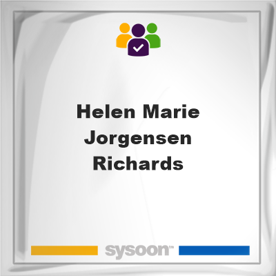 Helen Marie Jorgensen Richards, Helen Marie Jorgensen Richards, member