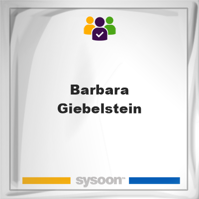 Barbara Giebelstein, memberBarbara Giebelstein on Sysoon