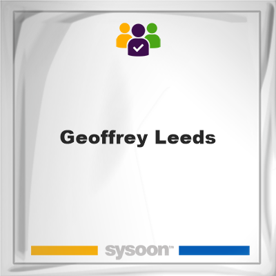 Geoffrey Leeds, memberGeoffrey Leeds on Sysoon