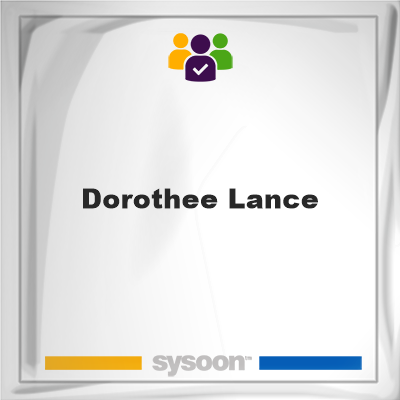 Dorothee Lance on Sysoon