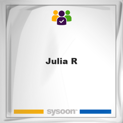 Julia R, memberJulia R on Sysoon