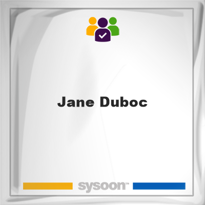 Jane Duboc, Sysoon images Jane Duboc, Jane Duboc, member