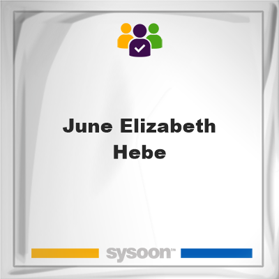 June Elizabeth Hebe, June Elizabeth Hebe, member