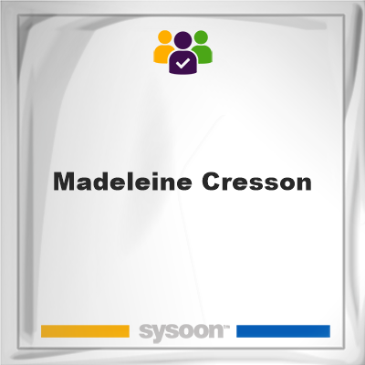 Madeleine Cresson, memberMadeleine Cresson on Sysoon