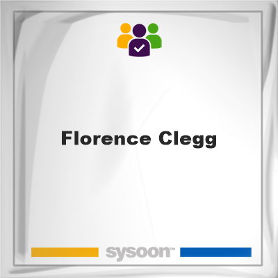 Florence Clegg, memberFlorence Clegg on Sysoon