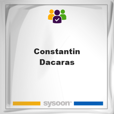 Constantin Dacaras on Sysoon