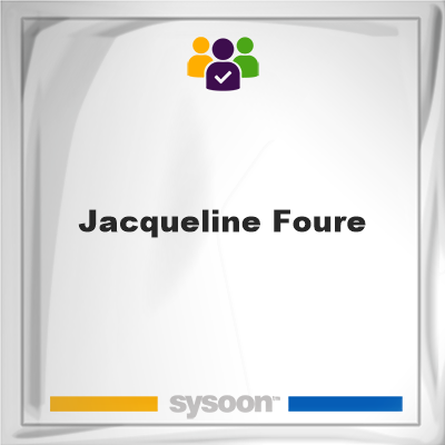 Jacqueline Foure, memberJacqueline Foure on Sysoon