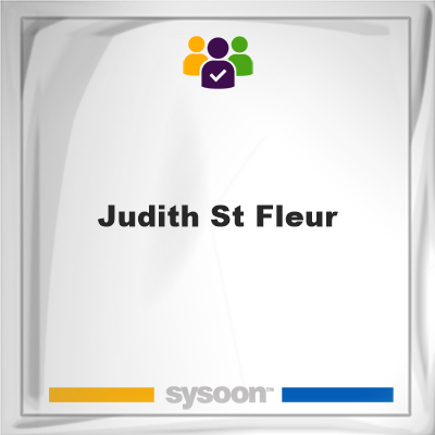 Judith St Fleur, memberJudith St Fleur on Sysoon