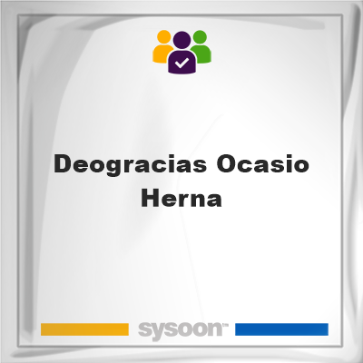 Deogracias Ocasio-Herna, Deogracias Ocasio-Herna, member