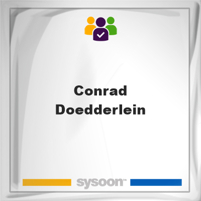 Conrad Doedderlein on Sysoon