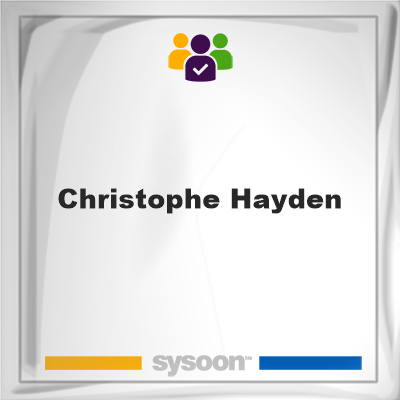 Christophe Hayden, memberChristophe Hayden on Sysoon