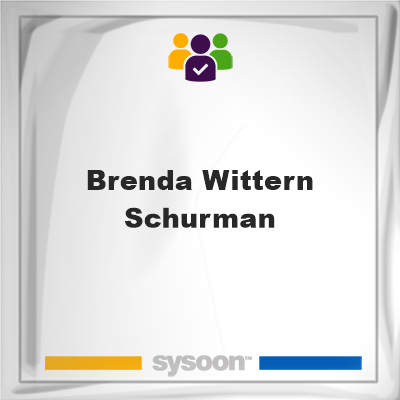 Brenda Wittern-Schurman on Sysoon