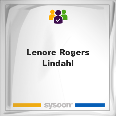 Lenore Rogers Lindahl, Lenore Rogers Lindahl, member