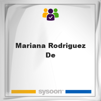 Mariana Rodriguez-De on Sysoon