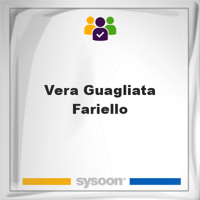 Vera Guagliata Fariello, memberVera Guagliata Fariello on Sysoon