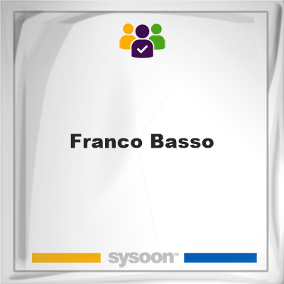 Franco Basso on Sysoon