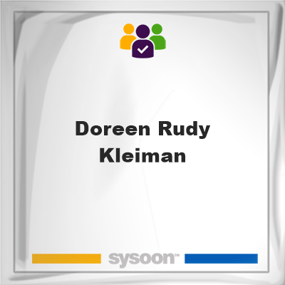 Doreen Rudy Kleiman on Sysoon