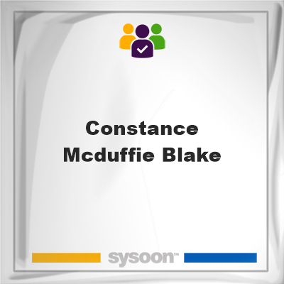 Constance McDuffie Blake, Constance McDuffie Blake, member