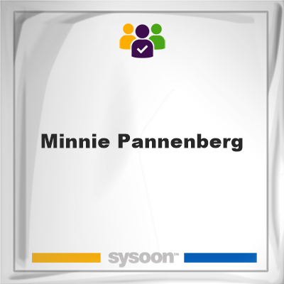 Minnie Pannenberg, memberMinnie Pannenberg on Sysoon