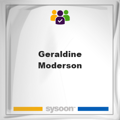 Geraldine Moderson, Sysoon images Geraldine Moderson, Geraldine Moderson, member