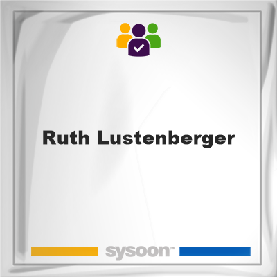 Ruth Lustenberger on Sysoon