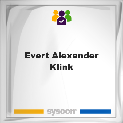 Evert Alexander Klink, memberEvert Alexander Klink on Sysoon