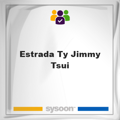 Estrada Ty Jimmy Tsui on Sysoon