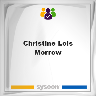 Christine Lois Morrow, memberChristine Lois Morrow on Sysoon