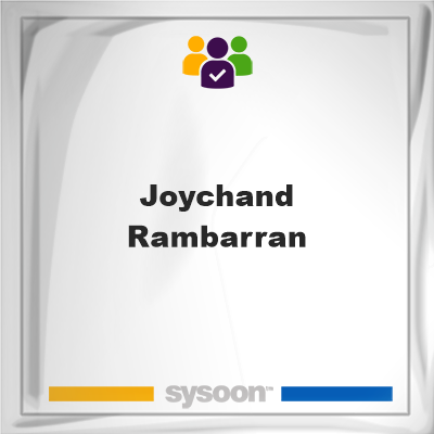 Joychand Rambarran, memberJoychand Rambarran on Sysoon