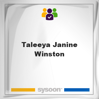 Taleeya Janine Winston on Sysoon