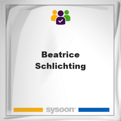 Beatrice Schlichting, Beatrice Schlichting, member