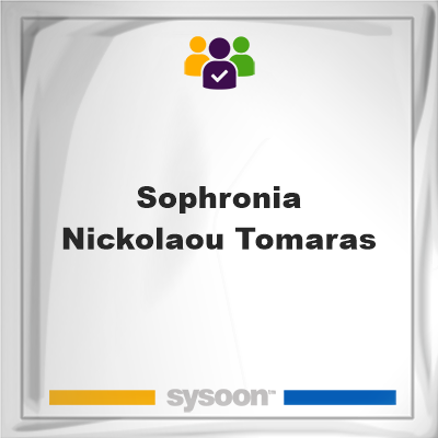 Sophronia Nickolaou Tomaras on Sysoon