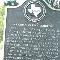 Abraham Carver Cemetery on Sysoon