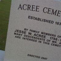 Acree Cemetery on Sysoon