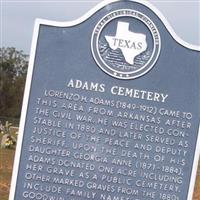 Adams Cemetery on Sysoon