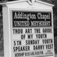 Addington Chapel United Methodist Church Cemetery on Sysoon