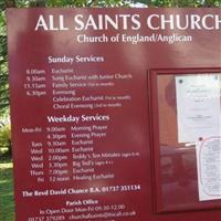 All Saints Churchyard on Sysoon