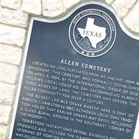 Allen Cemetery on Sysoon