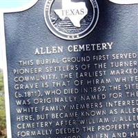 Allen Cemetery on Sysoon