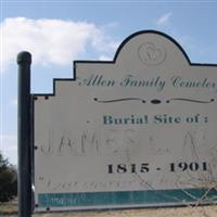 Allen Family Cemetery on Sysoon