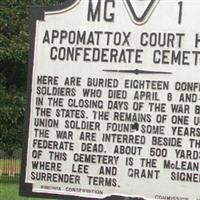 Appomattox Cemetery on Sysoon