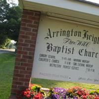 Arrington Heights Free Will BC Cemetery on Sysoon
