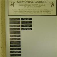 Ascension Lutheran Church Memorial Garden on Sysoon