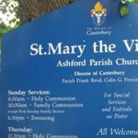 Ashford, St Mary the Virgin Church on Sysoon