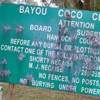 Bayou Coco Cemetery on Sysoon