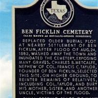 Ben Ficklin Cemetery on Sysoon