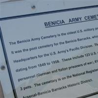 Benicia Arsenal Post Cemetery on Sysoon