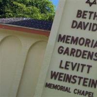 Beth David Memorial Gardens on Sysoon