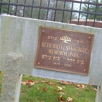 Beth Hillel Synagogue Memorial Park on Sysoon