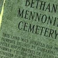 Bethany Mennonite Cemetery on Sysoon
